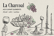 La Charcoal | 422 elements, an Object Illustration by Oksana Stepova (Thumbnail 1 of 24)
