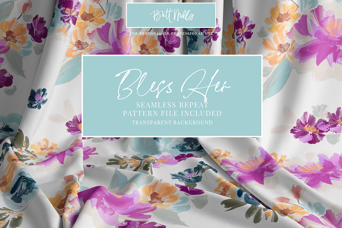 Colorful Acrylic Flower Set, a Decorative Illustration by Britt Mills (Photo 4 of 6)