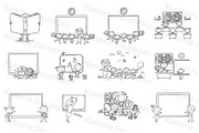 Doodle school kids. Back to school, an Education Illustration by Bubert Art (Thumbnail 7 of 9)