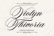 Violyn Wedding Thivoria, a Script Font by HKL Studio (Thumbnail 1 of 10)