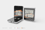 Smartphone Galaxy Z Flip Mockup V1, an Android Mockup by DSNA Mockup (Thumbnail 5 of 6)