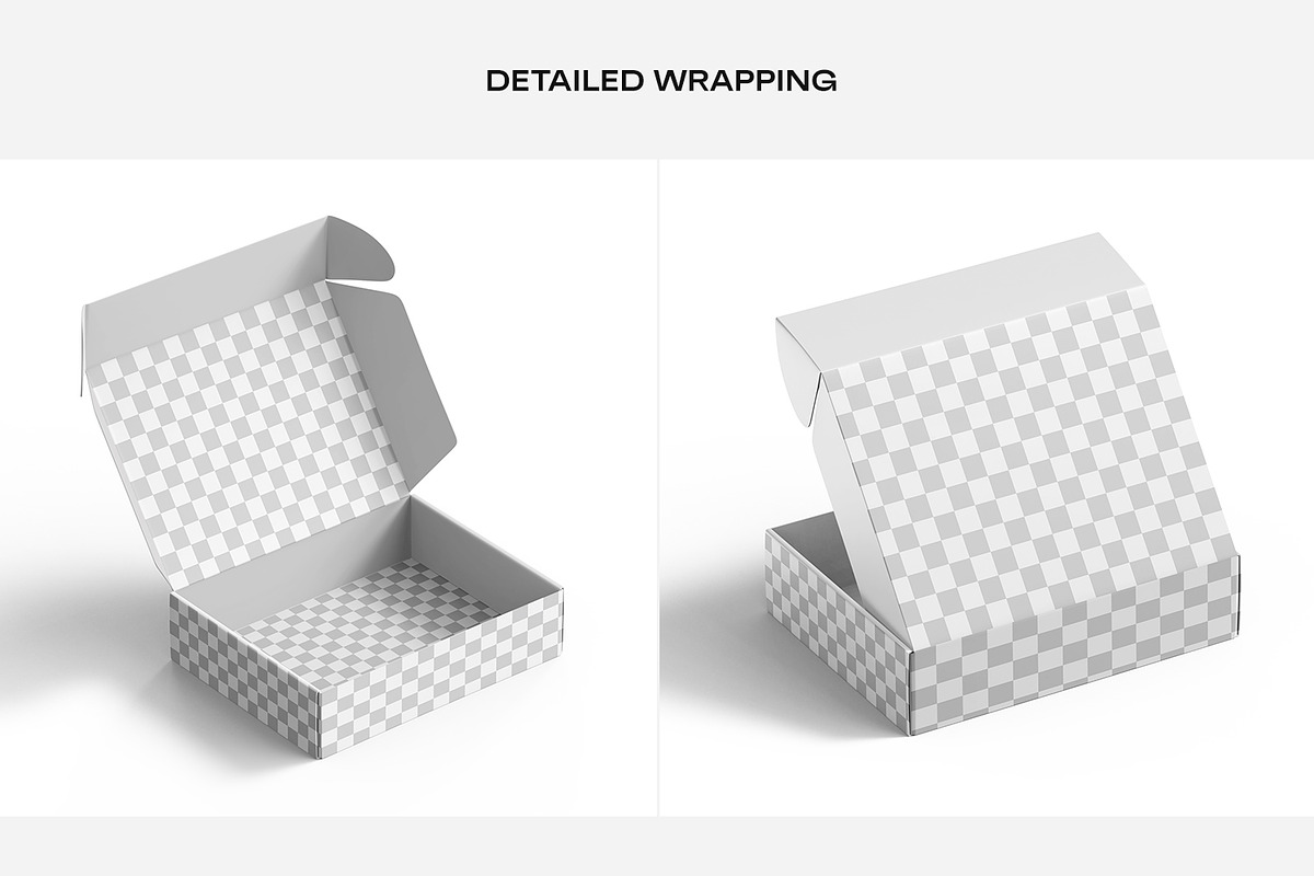 Cardboard Shipping Mailer Box Mockup, a Packaging Mockup by Ram Studio LLC (Photo 5 of 14)
