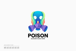 Poison Mask Gradient Colorful Logo, a Branding & Logo Template by Zeer Graphic