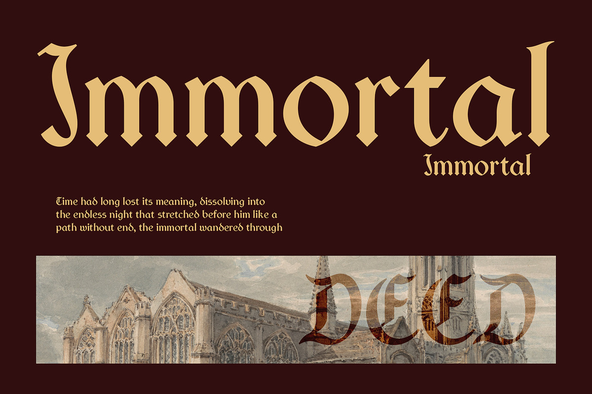 CS Pierson – Gothic Font, a Blackletter Font by Craft Supply Co. (Photo 5 of 8)