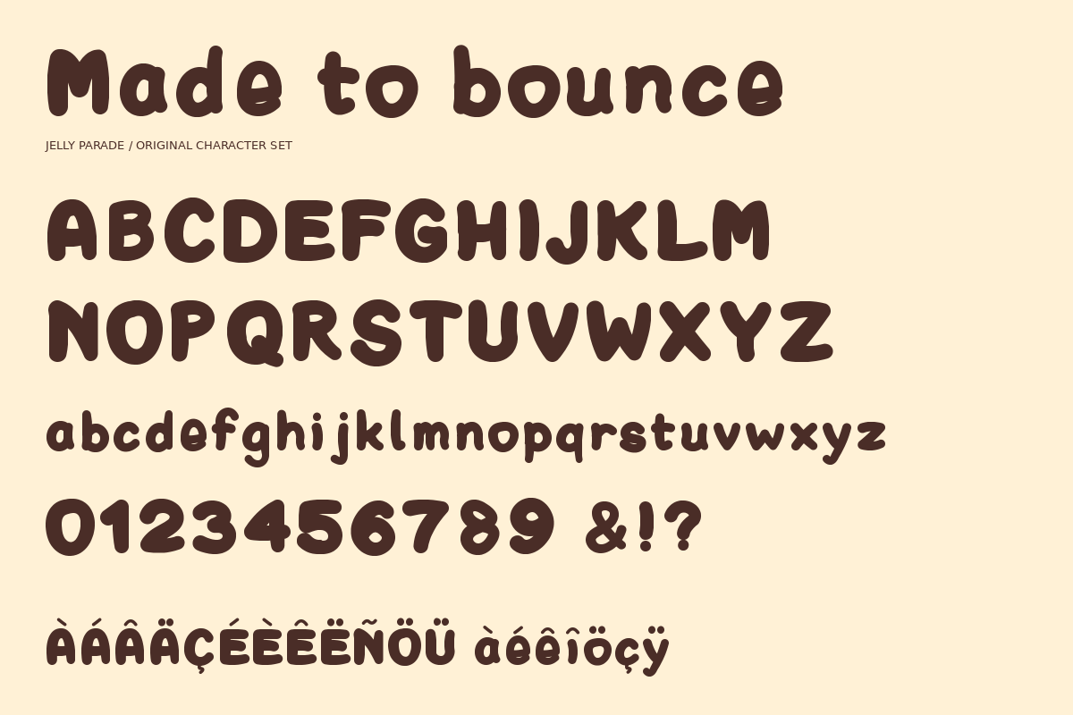 Jelly Parade Organic Bubble Display, a Sans Serif Font by Colorsfav (Photo 10 of 11)