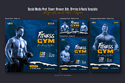 Fitness Gym Social Media Template, a Social Media Template by Creative_View (Thumbnail 3 of 8)