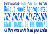 Credit Crunch - ultra tall pen font, a Handwritten Font by Comicraft Fonts (Thumbnail 3 of 5)