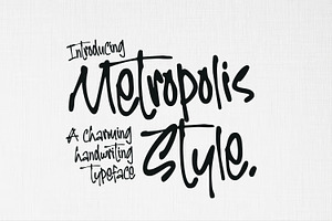 Metropolis Style - truly handwritten