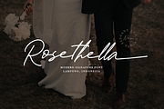 Rosethella, a Script Font by artism_design (Thumbnail 1 of 7)