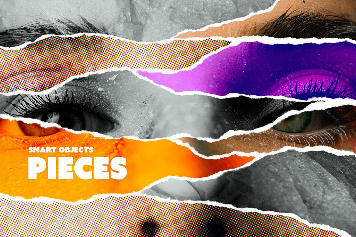 Collage Elements & Effects Bundle, a Graphic by pixelbuddha.net