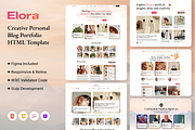 Elora – Personal Blog HTML Template, a HTML Template by AliThemes (Thumbnail 1 of 2)