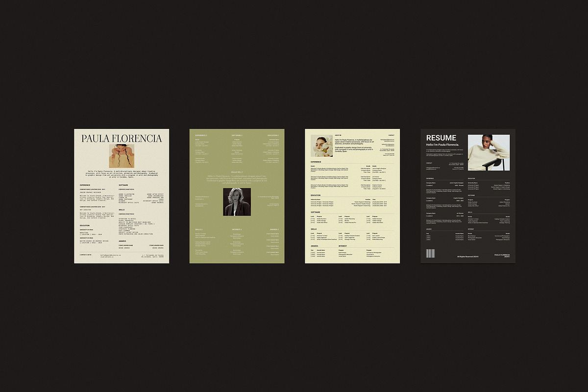 MIA I Resume Kit, a Presentation Template by Studio Brand (Photo 4 of 8)