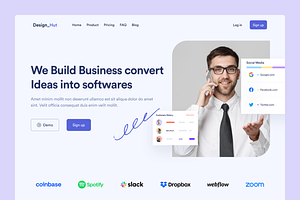 SaaS Landing Page Website