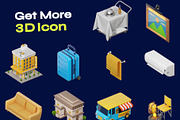 Hotel & Travel 3D Isometric 3D Icon, a Furniture 3D Model by orenjidesign (Thumbnail 8 of 8)