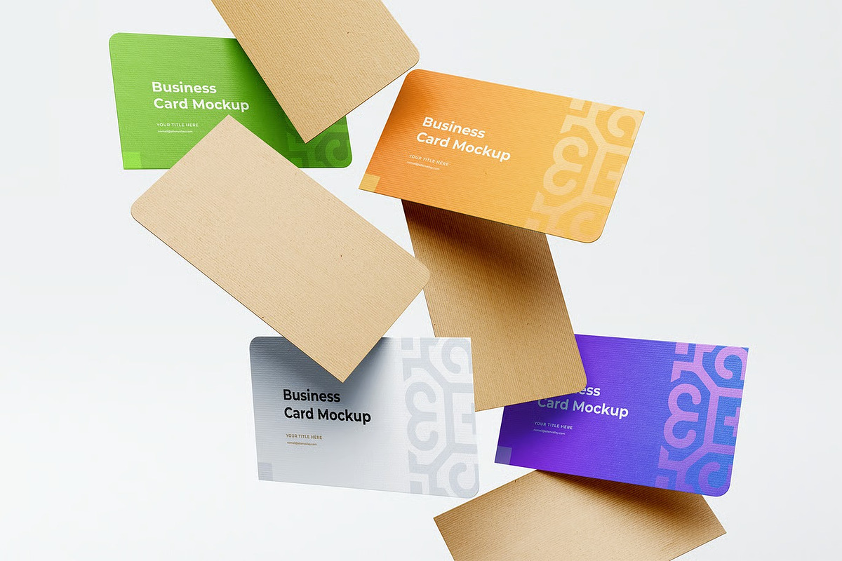 Customizable Business Card Mockup, an Advertising Mockup by zpackcreative (Photo 2 of 5)