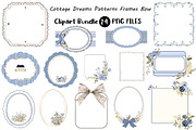 Cottage Dreams Patterns Frames Bow, an Illustration by Digital Artistic99 (Thumbnail 1 of 8)