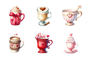 Valentine's Day Coffee Cup, an Illustration by Design Market (Thumbnail 2 of 5)