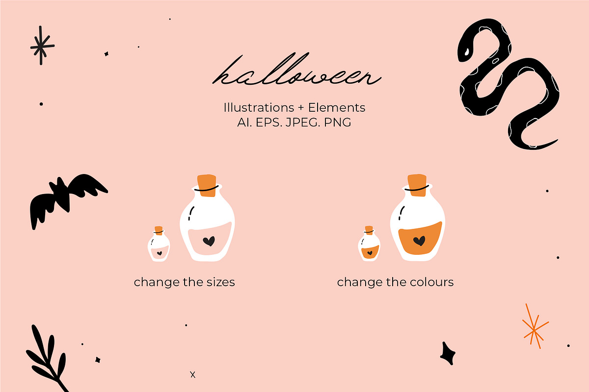 Hand Drawn Halloween Bundle, an Illustration by After Hours Creative (Photo 4 of 5)