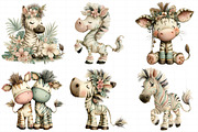 Creation Zebra Harmony Clipart, an Illustration by Daily.Designs (Thumbnail 5 of 8)