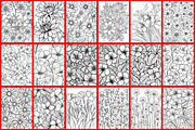 Doodles Flower Coloring Page, a Graphic by Forhadx5 (Thumbnail 6 of 10)