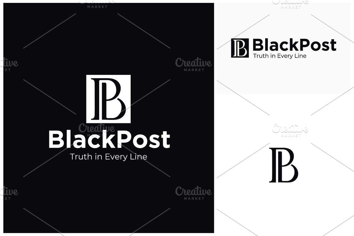 Letters P and B, PB BP Initials logo, a Branding & Logo Template by Enola99d (Photo 2 of 2)