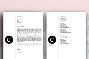 Minimalist CV (MS Word) | Cloé, a Resume Template by Priiiiiiiiiiiiiint ! (Thumbnail 2 of 2)
