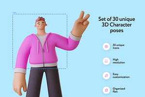 Ponty Student 3D Character Set