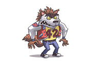 Werewolf, an Illustration by Cartoon Shop (Thumbnail 1 of 6)