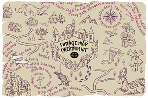 Vintage Map Creator, an Outline Icon by Anastasiya Klempach