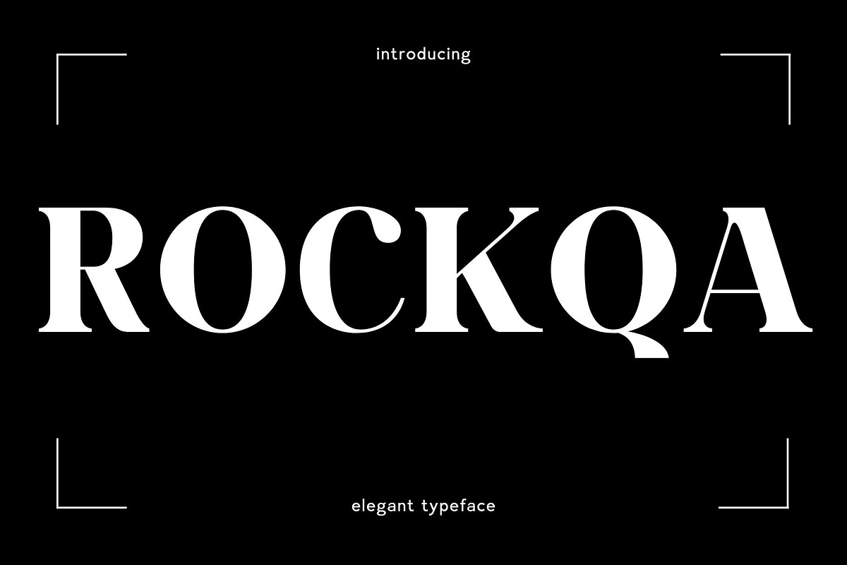ROCKQA - Elegant Serif Typeface, a Serif Font by Font Kingdom (Photo 1 of 5)