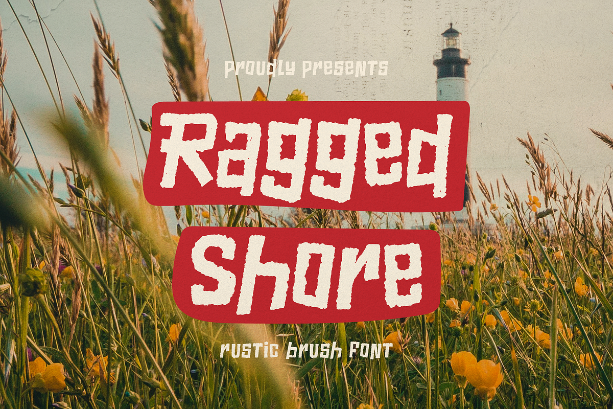 Ragged Shore | Rustic Brush Font, a Handwritten Font by gracetype_studio (Photo 1 of 11)