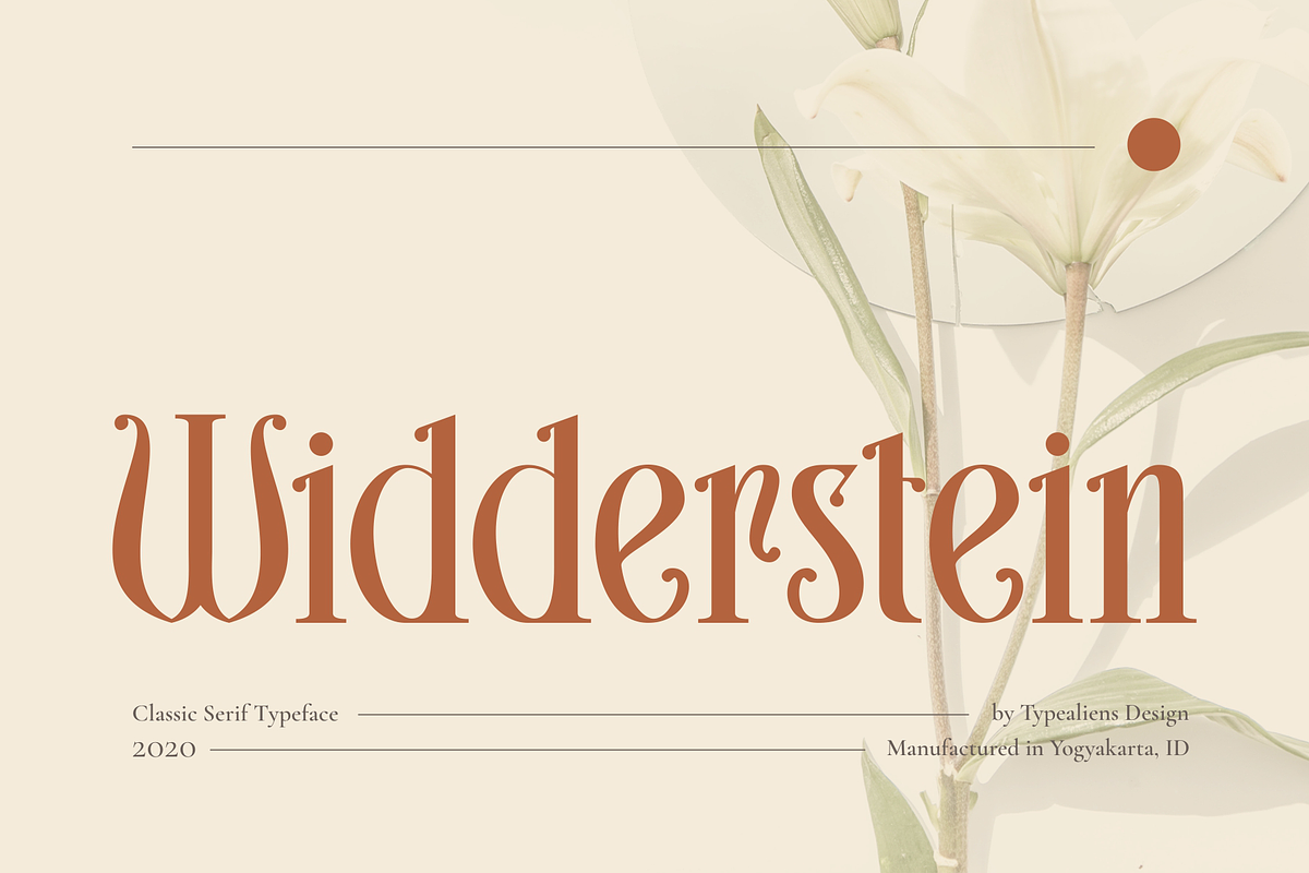 Widderstein, a Serif Font by ilhamtaro (Photo 1 of 12)