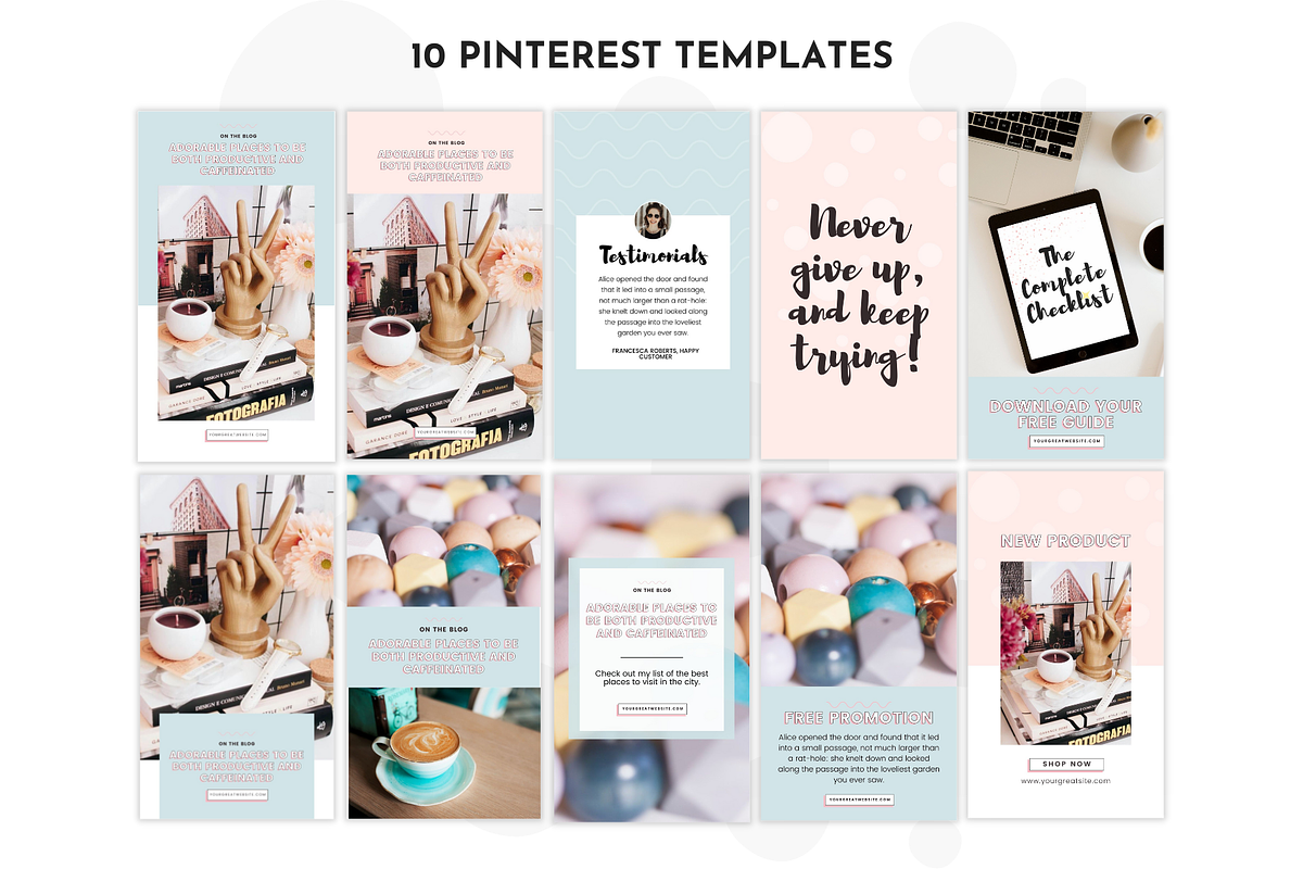 Pastel Pinterest Templats for Canva, a Social Media Template by ltsdesigns (Photo 2 of 3)