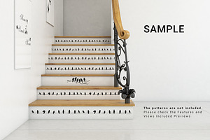 Staircase Sticker Mockup Set