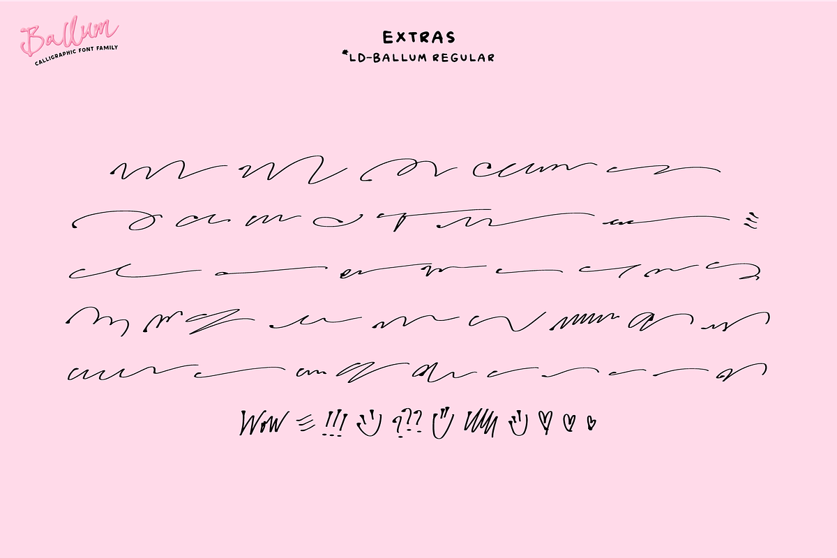 BALLUM. OTF 3D script color font., a Symbol Font by Luxfont (Photo 13 of 14)
