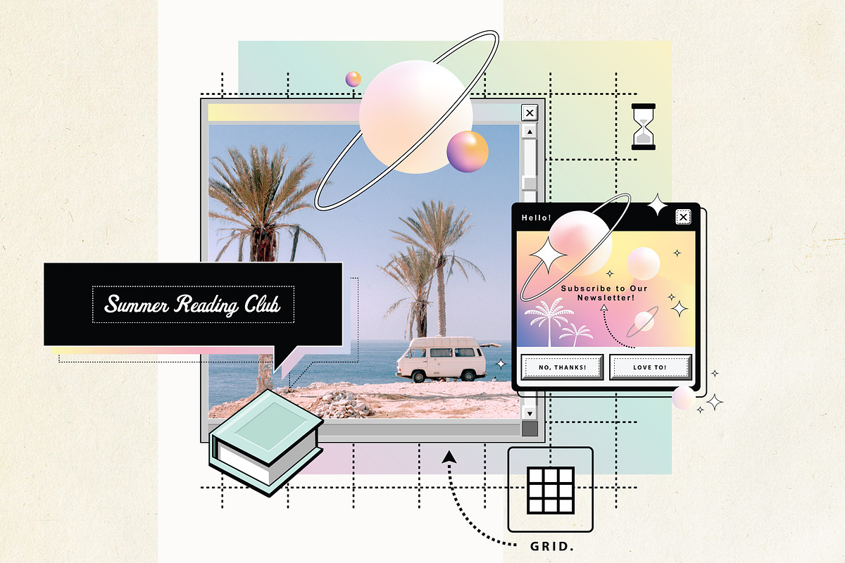 Retro & Old Computer Aesthetics, an Education Illustration by Polar Vectors (Photo 14 of 19)