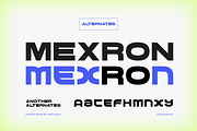 Mexron Geometric Sans Display Font, a Sans Serif Font by Rasio Studio (Thumbnail 4 of 8)