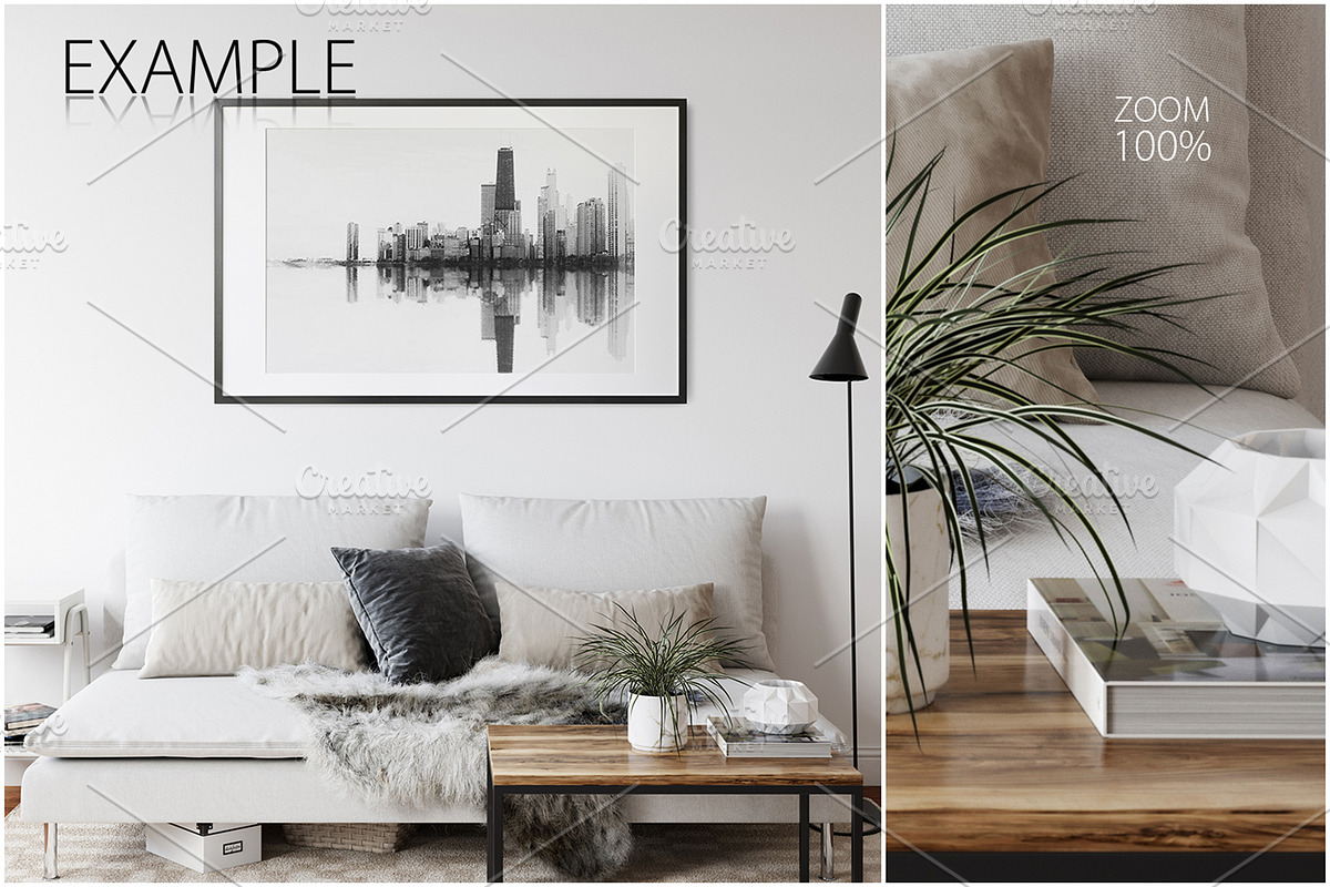 Frames & Walls Scandinavian Bundle-4, a Household Mockup by Yuri-U (Photo 26 of 38)