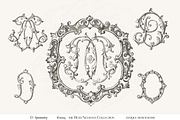 Antique Vintage Monogram Initial D, an Object Graphic by Antique Monograms (Thumbnail 1 of 4)