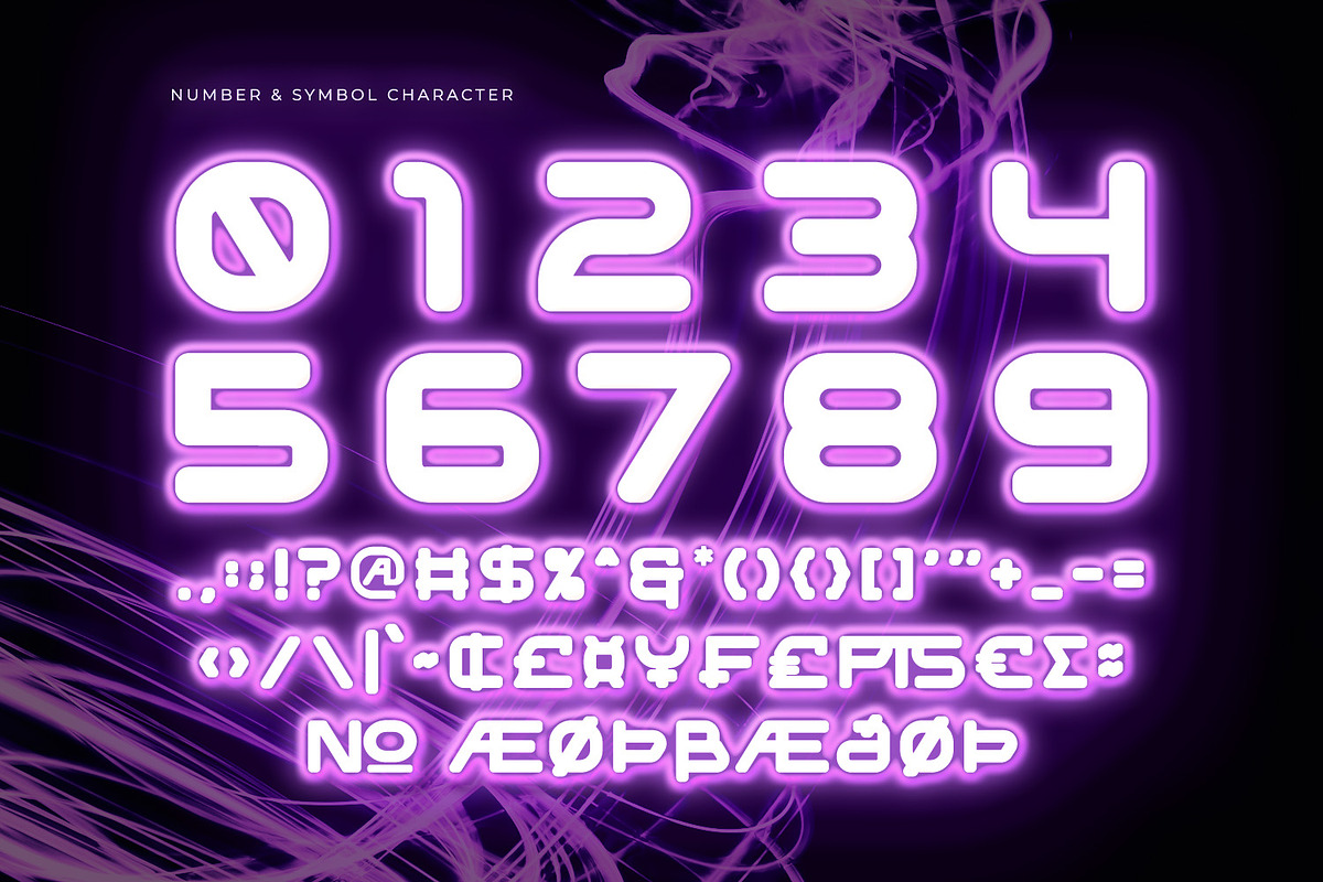 Neon Hypes, a Symbol Font by Ditatype (Photo 9 of 10)