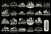 Mountain Adventure Logo Bundle, an Illustration by Tekuni (Thumbnail 7 of 16)