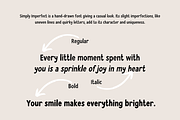 Simply Imperfect Handwritten Font, a Handwritten Font by Sofia Skoog (Thumbnail 9 of 12)