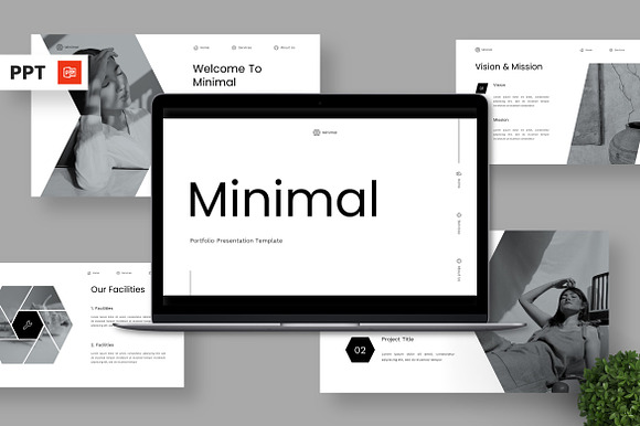 Minimal - Portfolio Powerpoint preview 5