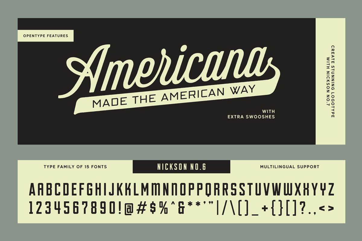 S&S Nickson Font Bundle, a Font by Spencer & Sons Co. (Photo 15 of 20)