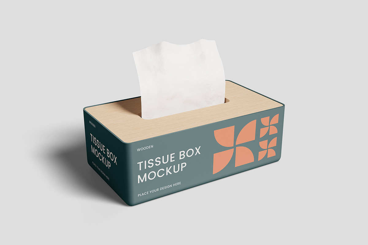 Tissue Box Mockup, a Household Mockup by Farabion Studio (Photo 2 of 2)