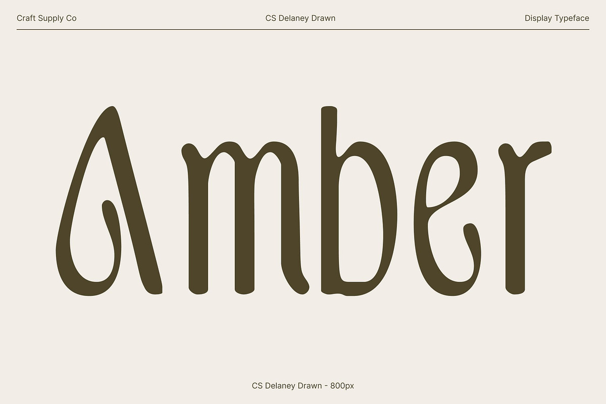 CS Delaney Drawn, a Serif Font by Craft Supply Co. (Photo 2 of 8)