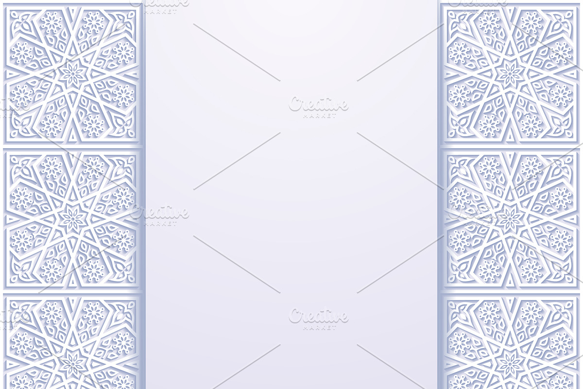 Traditional Floral Backgrounds Set, a Decorative Illustration by Absent A (Photo 5 of 5)
