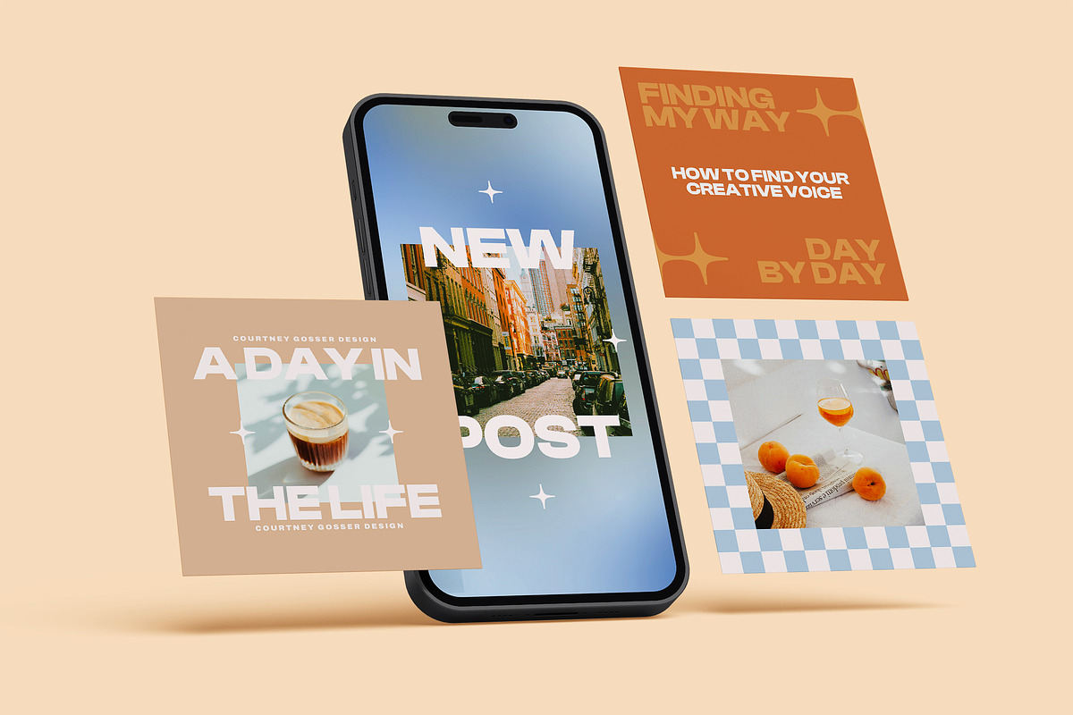 Dazed · Social Media Template Kit, a Social Media Template by Courtney Gosser Design (Photo 7 of 8)