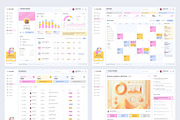 Learning Management System Dashboard, an UI Kit Template by peterdraw (Thumbnail 6 of 7)