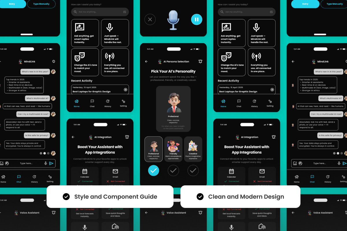 Mind Link - Chatbot Design Template, an App Template by productype1 (Photo 3 of 5)